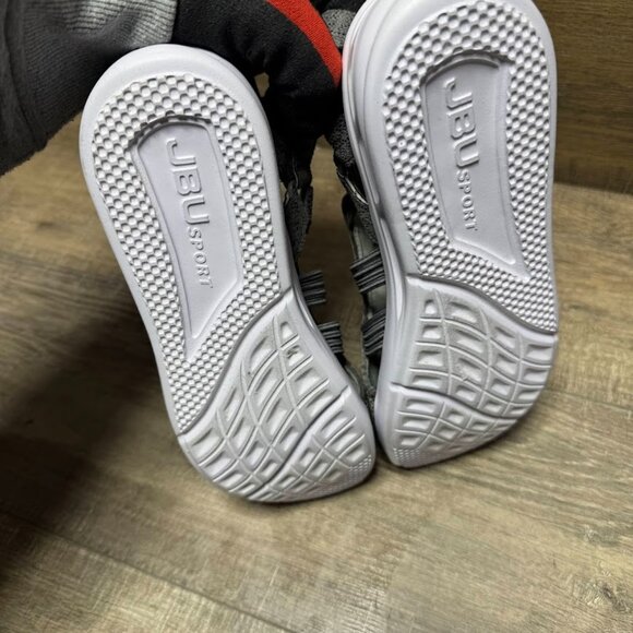 JBU Sport Maggie Gray Mesh Open Toe Sandals Women's Size 9.5 - Picture 4 of 7